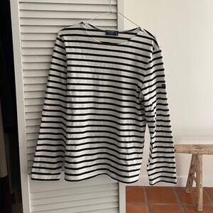 Saint James Striped Long Sleeve Shirt size S